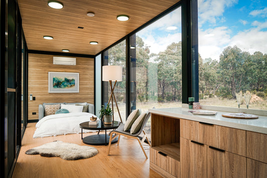 8m Tiny Home on Wheels - Beaufort Bushland Retreat - Elsewhere Pods