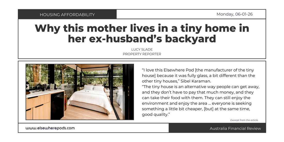 Elsewhere Pods featured in Australia Financial Review